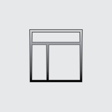 Resimli Simge Arka Planda İzole - Web Wireframe Split 