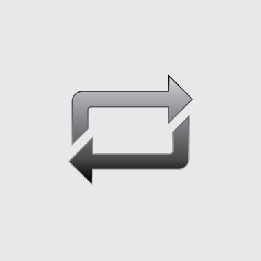 Resimli Simge Arka Planda İzole - Kareli Yenileme