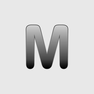 Resimli Simge Arka Planda İzole - M