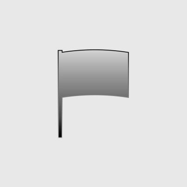 Resimli Simge Arka Planda İzole - Yay Bayrağı