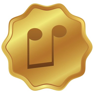 Resimli Simge Arka Planda İzole - Baş Aşağı Quavers