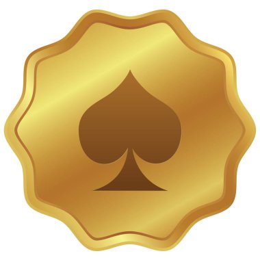 Resimli Simge Arka Planda İzole - Maça Kart Takım