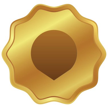 Resimli Simge Arka Planda İzole - Kısa Harita İşaretçisi