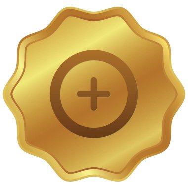 Resimli Simge Arka Planda İzole - Yuvarlak Çapraz-81