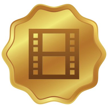 Resimli Simge Arka Planda İzole - Film Makara