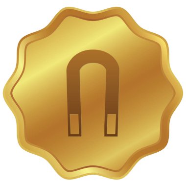 Resimli Simge Arka Planda İzole - Mıknatıs