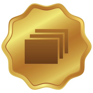 Resimli Simge Arka Planda İzole - Katmanlar Doldu