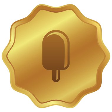 Resimli Simge Arka Planda İzole - Ice Lolly