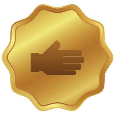 Resimli Simge Arka Planda İzole - El Sıkışma Tarafı