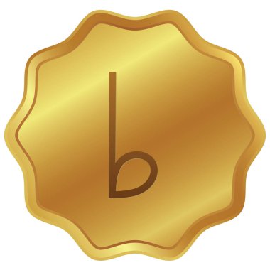 Resimli Simge Arka Planda İzole - Düz