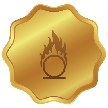 Resimli Simge Arka Planda İzole - Extreme Heat ve Fir