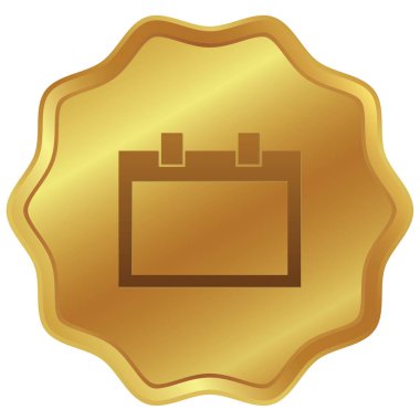 Resimli Simge Arka Planda İzole - Boş Kare Calenda