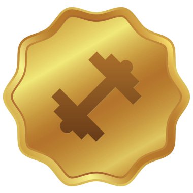 Resimli Simge Arka Planda İzole - Halter