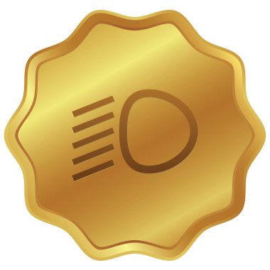 Resimli Simge Arka Planda İzole - Daldırma Farlar Li