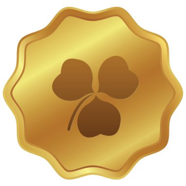 Resimli Simge Arka Planda İzole - Yonca