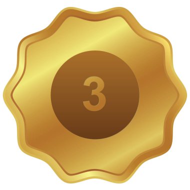 Resimli Simge Arka Planda İzole - Daire 3 Dolu