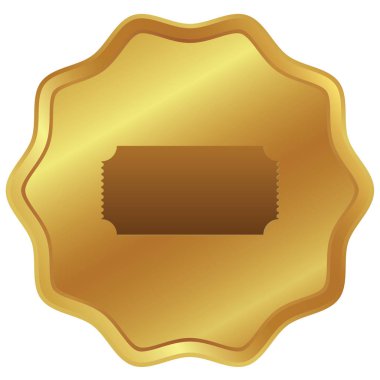 Resimli Simge Arka Planda İzole - Sinema Bileti