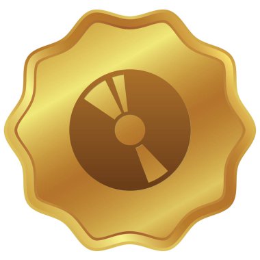 Resimli Simge Arka Planda İzole - Cd