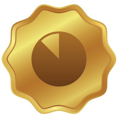 Resimli Simge Arka Planda İzole - Yüzde 87 Pasta Grafiği