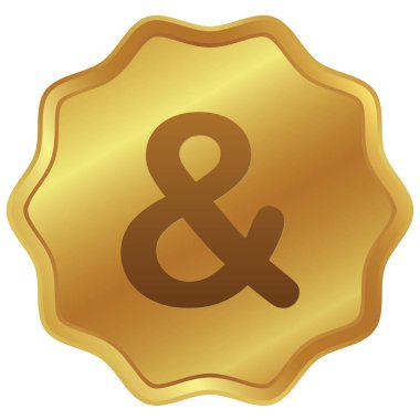 Resimli Simge Arka Planda İzole - Ampersand