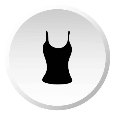 Resimli Simge Arka Planda İzole - Yelek Üst