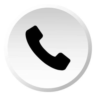 Resimli Simge Arka Planda İzole - Telefon