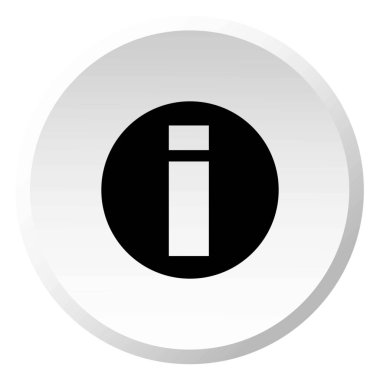 Resimli Simge Arka Planda İzole - Yuvarlak Bilgi