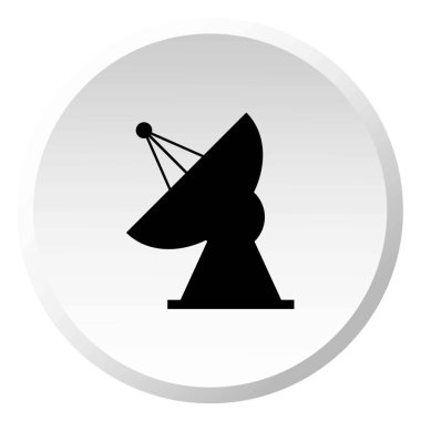 Resimli Simge Arka Planda İzole - Radyo Teleskopu