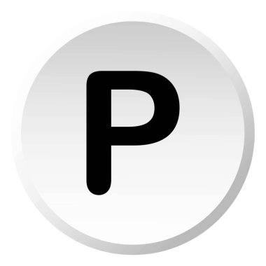 Resimli Simge Arka Planda İzole - P