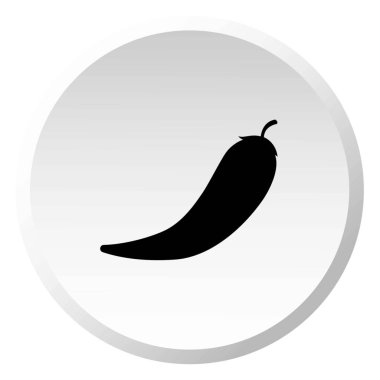 Resimli Simge Arka Planda İzole - Acı Biber