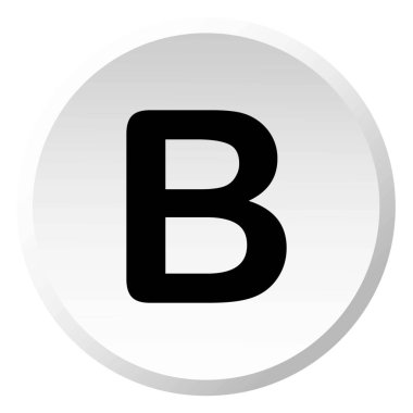 Resimli Simge Arka Planda İzole - B