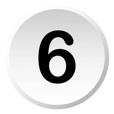 Resimli Simge Arka Planda İzole - 6