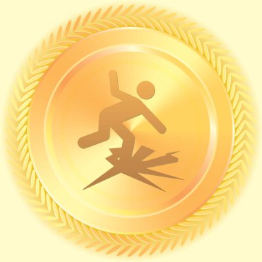 Resimli Simge Arka Planda İzole - İnce Buz