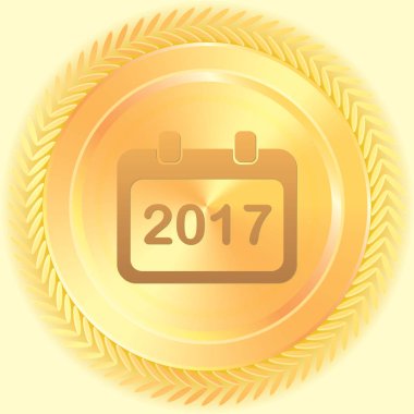 Resimli Simge Arka Planda İzole - Yuvarlak Takvim evet