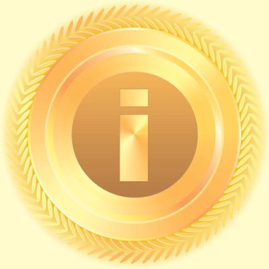 Resimli Simge Arka Planda İzole - Yuvarlak Bilgi