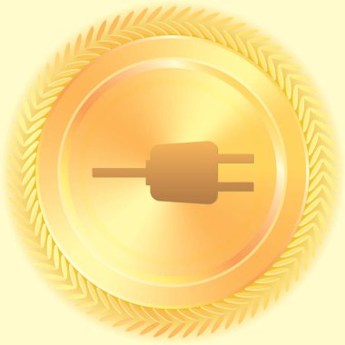 Resimli Simge Arka Planda İzole - Fiş