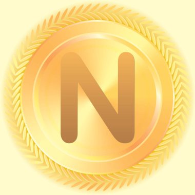 Resimli Simge Arka Planda İzole - N