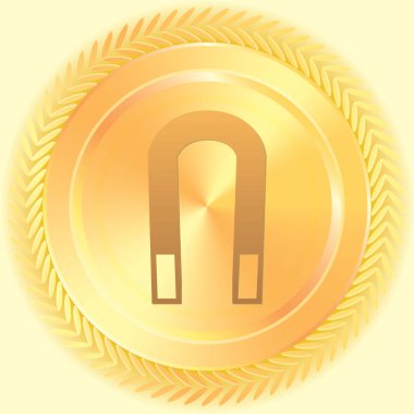 Resimli Simge Arka Planda İzole - Mıknatıs