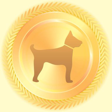 Resimli Simge Arka Planda İzole - Bekçi Köpeği