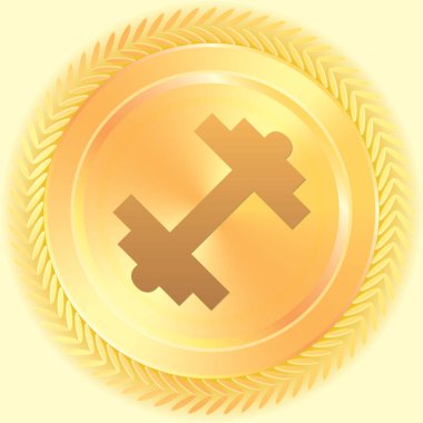 Resimli Simge Arka Planda İzole - Halter