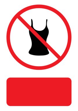 Resimli Simge Arka Planda İzole - Yelek Üst