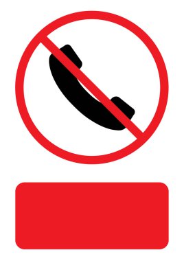 Resimli Simge Arka Planda İzole - Telefon