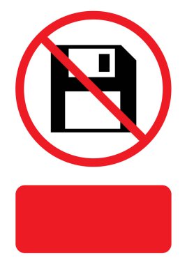 Resimli Simge Arka Planda İzole - Küçük Disket