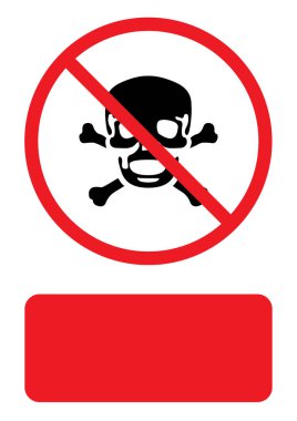 Resimli Simge Arka Planda İzole - Kafatası ve Çapraz Kemik