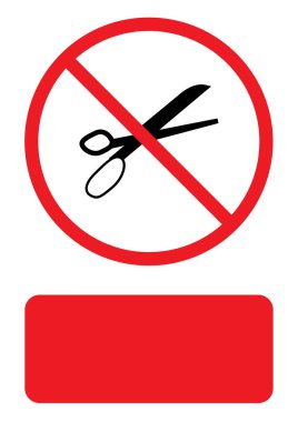 Resimli Simge Arka Planda İzole - Makas