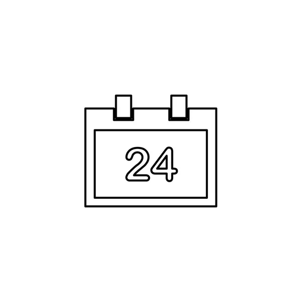 Illustrerad ikon isolerad på en bakgrund-kvadrat kalenderdag — Stock vektor