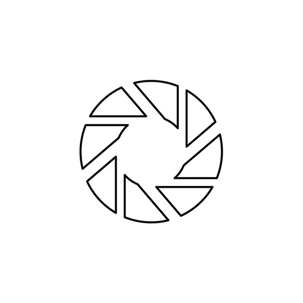 Ilustrowana ikona na białym tle-migawka — Wektor stockowy