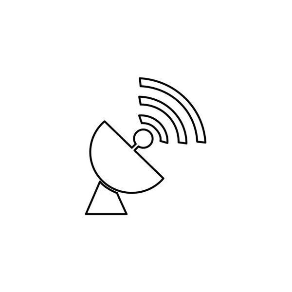 Icono ilustrado aislado sobre fondo - Radar — Vector de stock