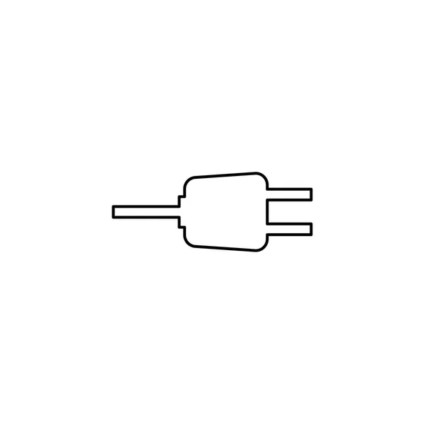 Icono ilustrado aislado sobre un fondo - Plug — Archivo Imágenes Vectoriales