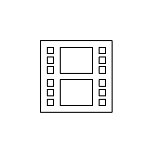 Icono ilustrado aislado en un fondo - Carrete de película — Archivo Imágenes Vectoriales